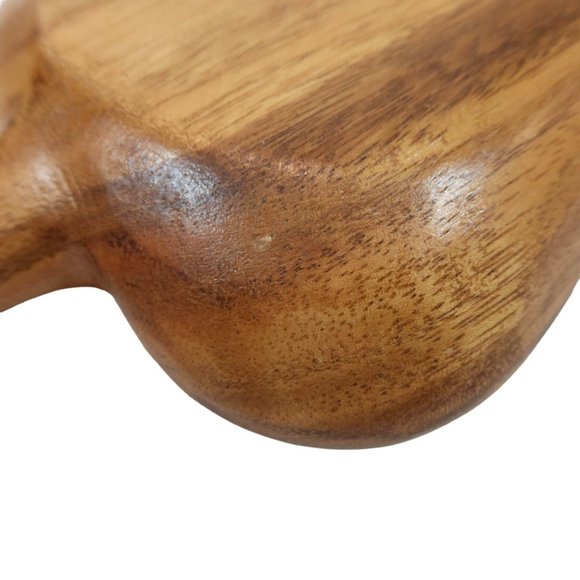 DOLPHIN Genuine Monkey-Pod Divided 3-Section Leaf Serving Bowl Tray Phillipines - Picture 8 of 10